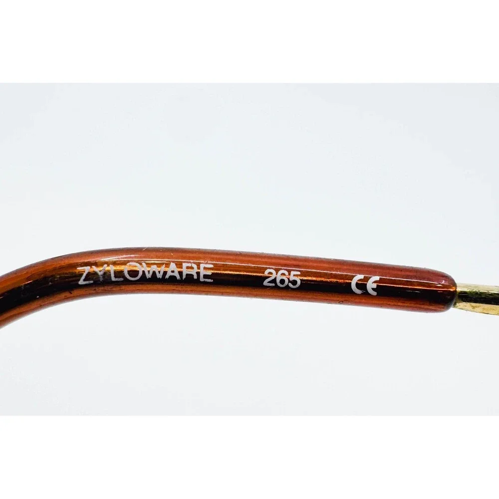 Gloria Vanderbilt Eyeglasses Womens Red Gold Vintage Zyloware 746 Frames 140